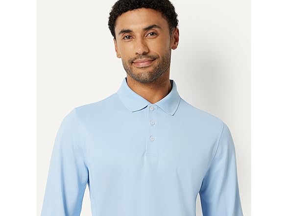 Amazon Essentials Men Slim Long Sleeve Quick Shirt