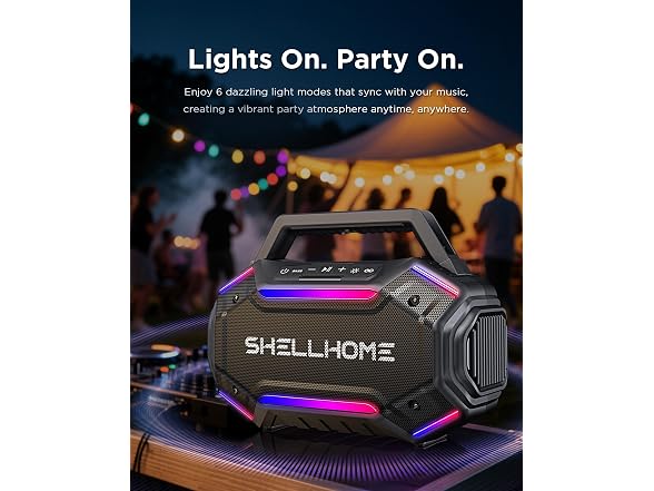 80W Bluetooth 6.0 Outdoor Speakers