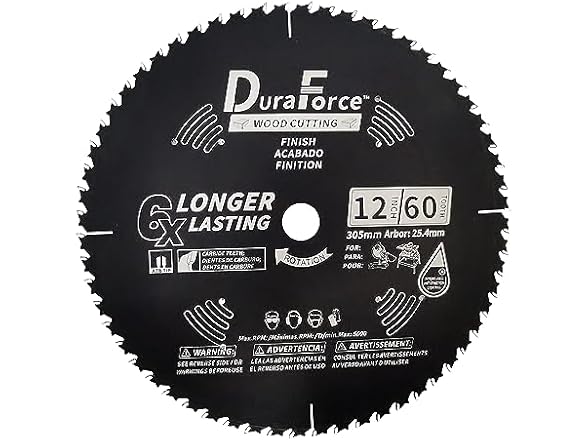 DuraForce 12-Inch 60-Tooth Professional