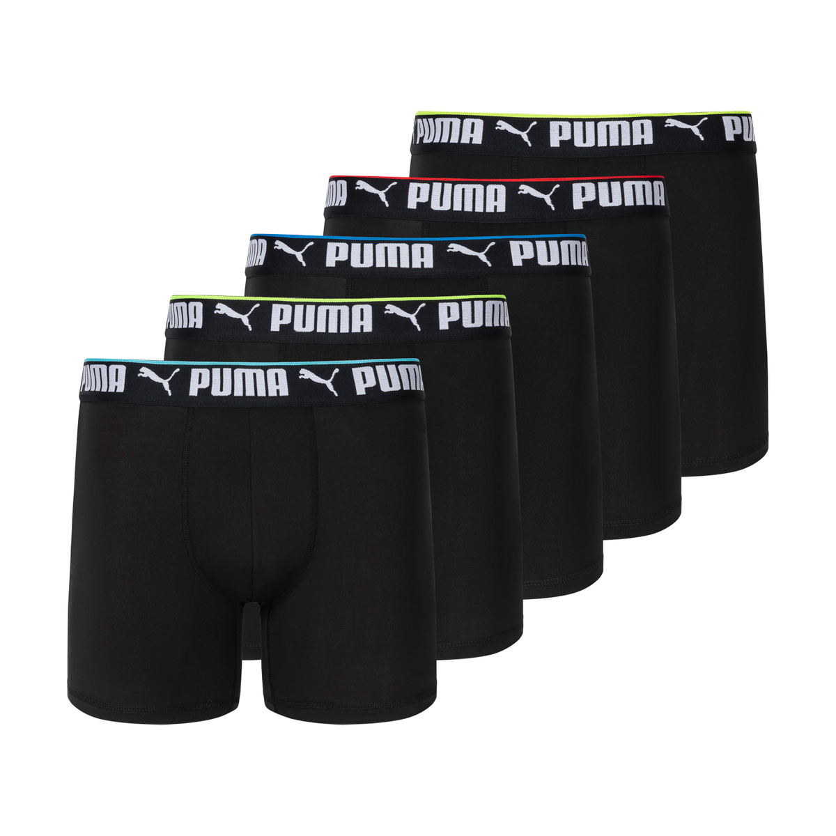 PUMA Men's 5-Pack Performance Boxer Briefs - Gallery 11