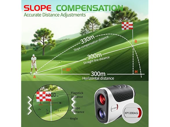 JUANGU 1200YD Golf Rangefinder 7X