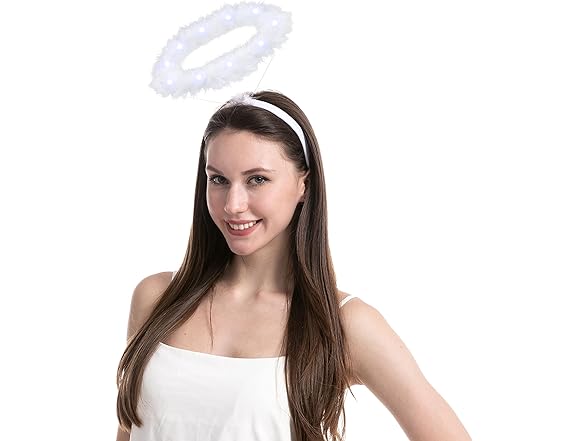 3 Pack Light Up Angel Halo Headband