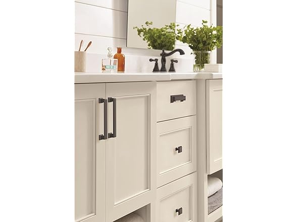 Amerock | Cabinet Pull | Matte Black | 5-1/16 inch