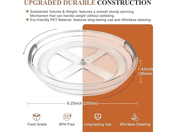 Clear Lazy Susan Organizer