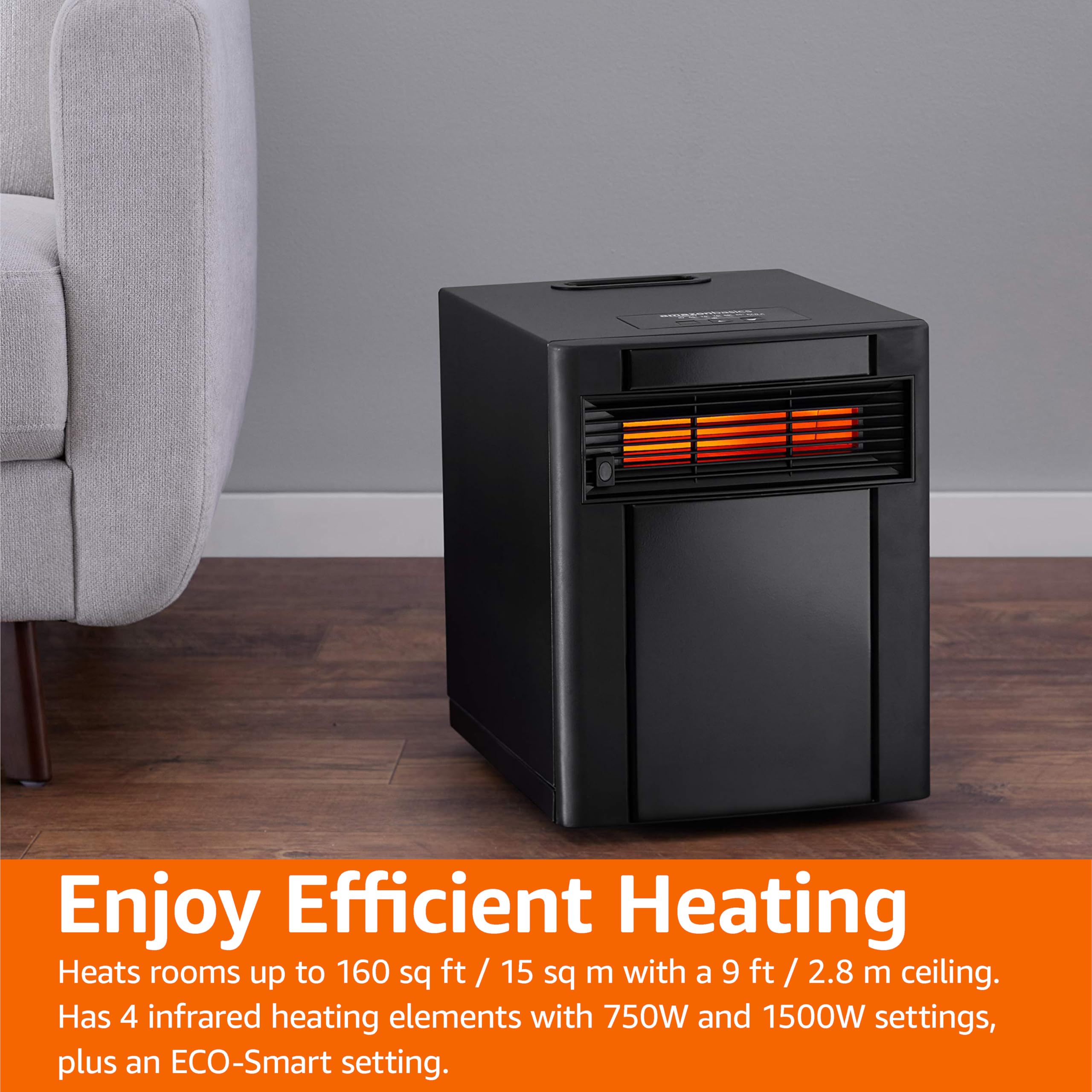 AmazonBasics Portable Eco-Smart Space Heater - Gallery 13