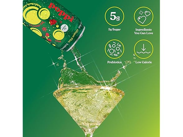 1CT poppi Ginger Fizz Prebiotic Soda, 12 Fl Oz