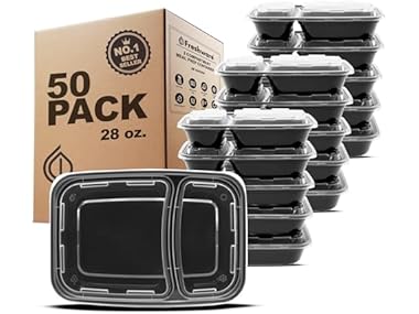 $11.99 Freshware Meal Prep Containers [50 Pack] dealfomo