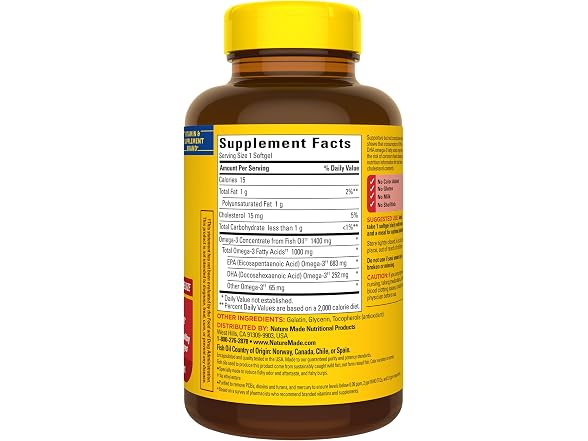 Nature Made Burp Less Ultra Omega 3 Fish Oil
