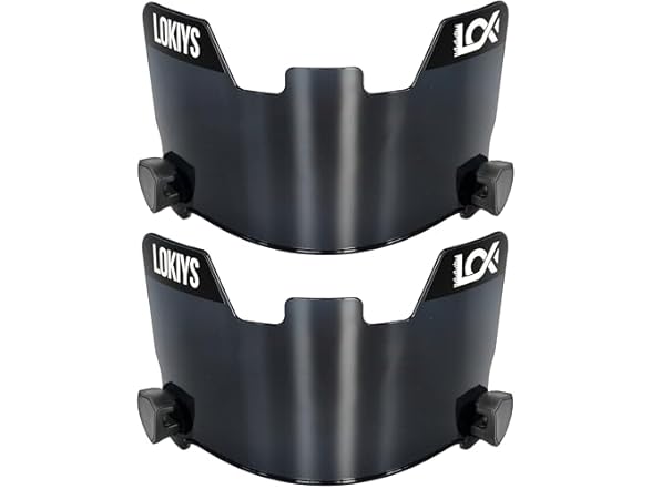 LOKIYS Football Visors, 2-Pack, Black
