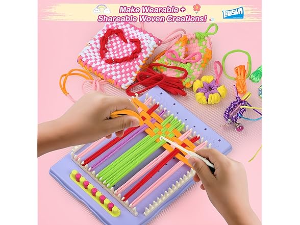 LELESUN Friendship Bracelet and Weaving Loom Kit