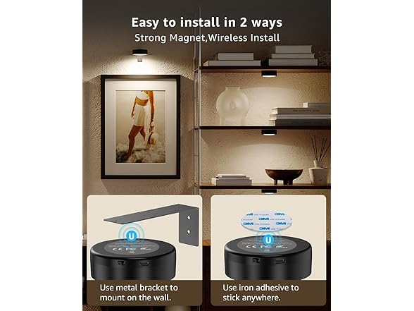 Tedmos  USB Rechargeable Wall Light