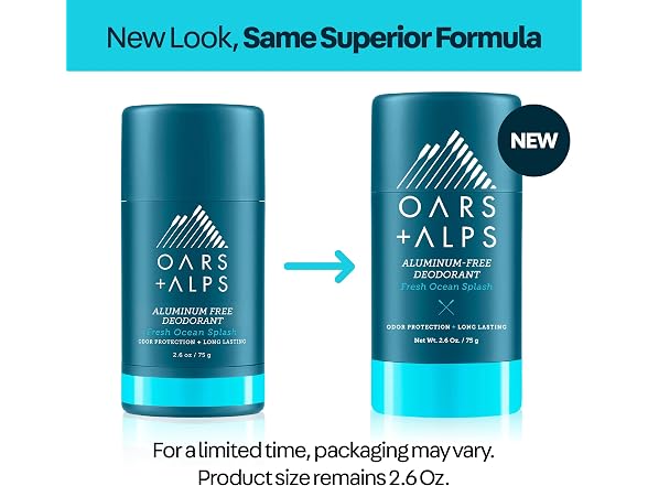 Oars + Alps | Aluminum Free Men's 1pk