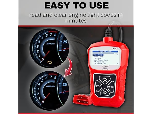 EAF1 OBD2 Car Scanner - Professional