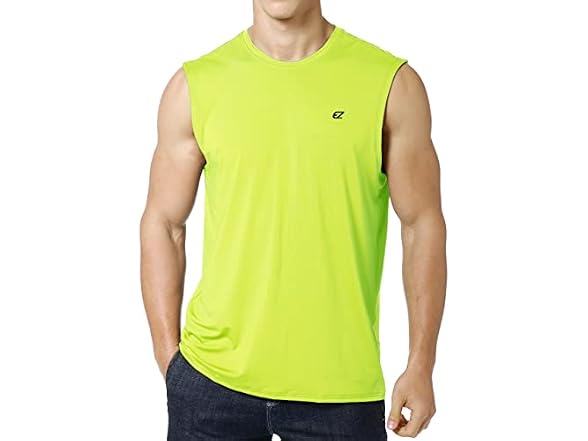 Ezrun Men (3XL) UPF 50+ Quick Dry Sleeveless Shirt