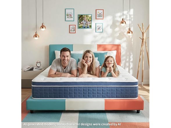 CorePillow King 12" Medium Firm Hybrid Mattress