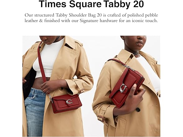 Coach Tabby Shoulder Bag 20, LH/Ruby