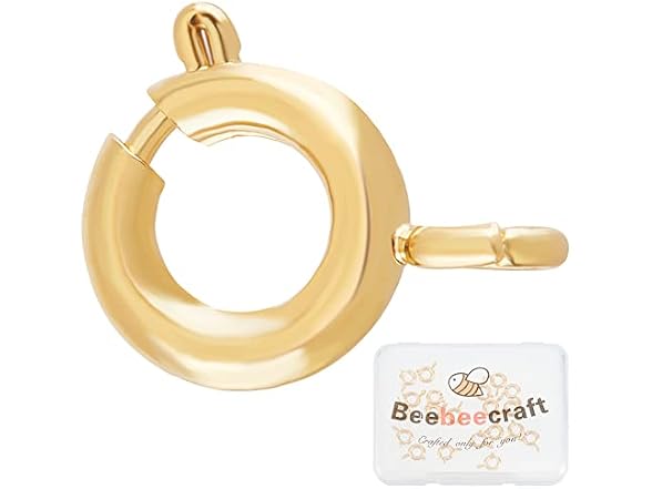 Beebeecraft 1 Box 20Pcs Spring Clasps 18K