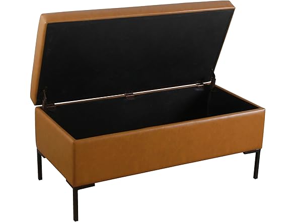 HomePop Upholstered Storage Bench