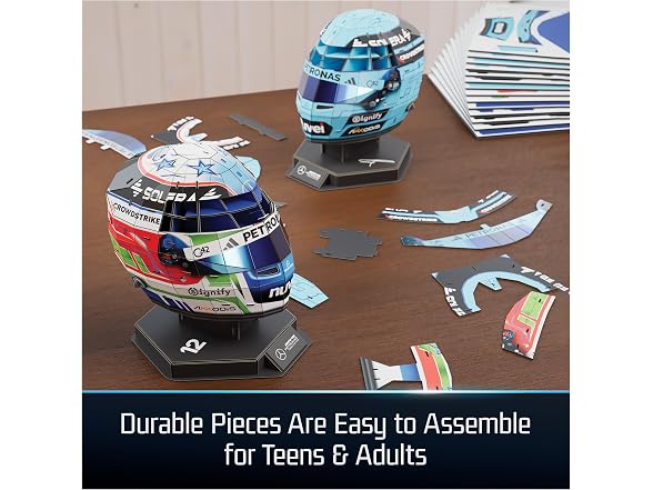 4D Build, Mercedes-AMG F1 Helmet Set 3D Model Kit