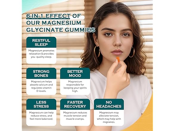 Magnesium Glycinate Gummies 1000mg