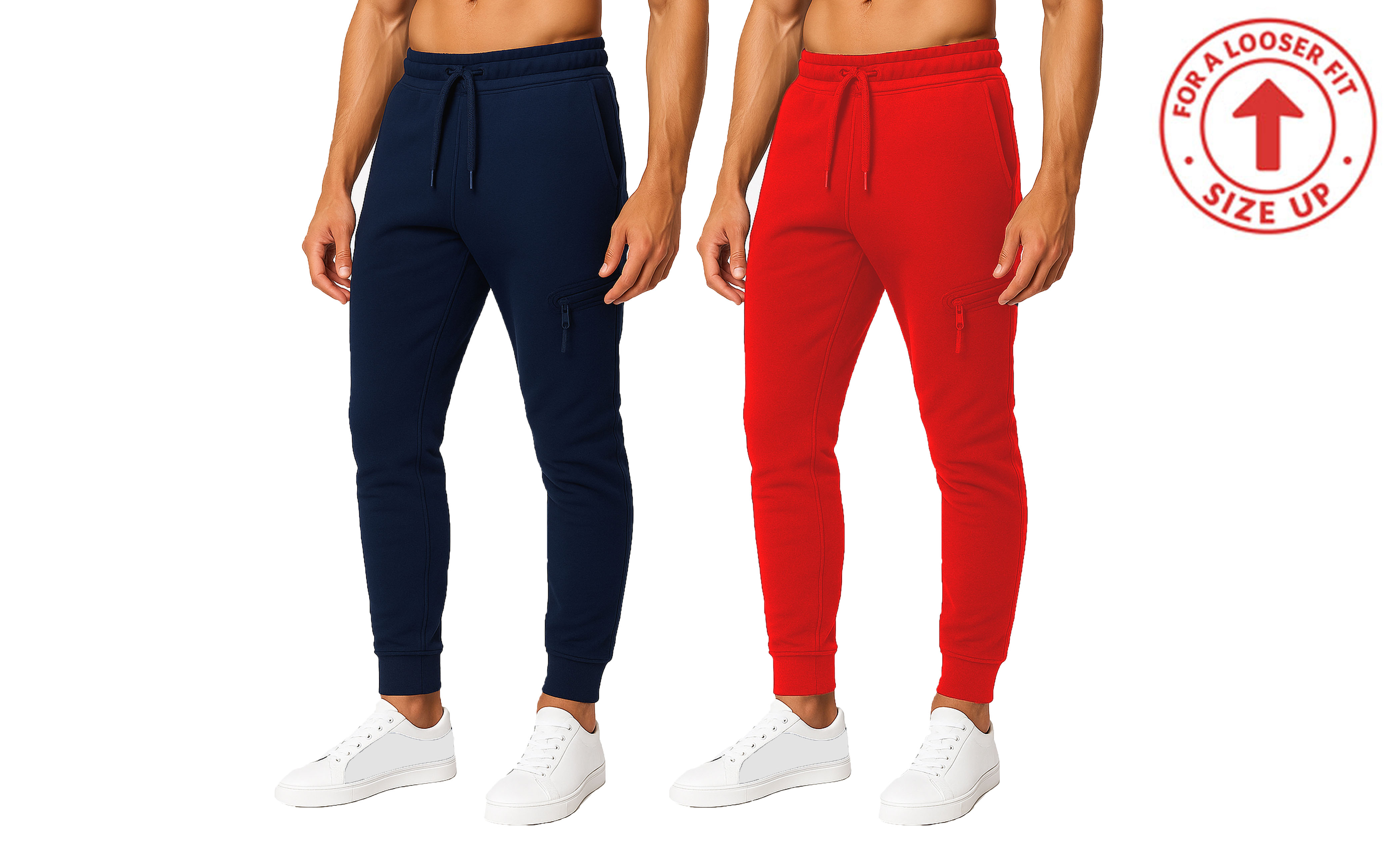 (1 or 2Pk) Mens Tech Fleece Jogger Pants - Gallery 26