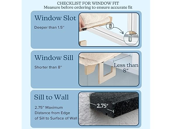 PETMAKER Cat Bed for Window Sill