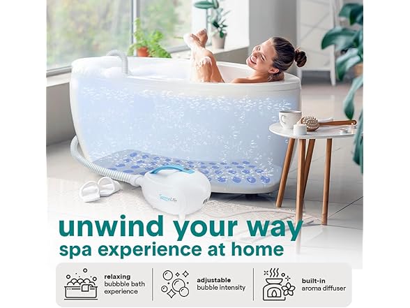 SereneLife Portable Spa Bubble Bath Massager