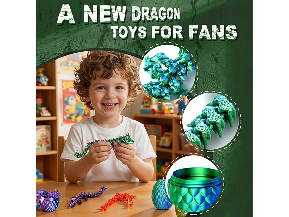 RURING 24PCS 3D Printed Dragon Eggs