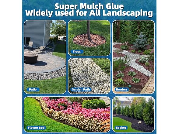 Shabebe 1 Gallon Mulch Glue