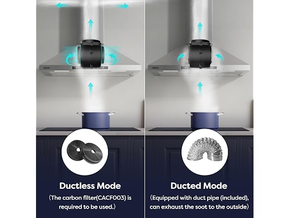 CIARRA 30 Inch Wall Mount Range Hood