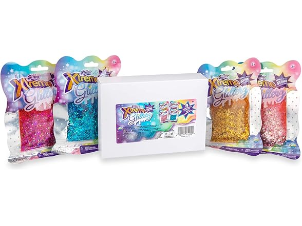 ORB Slimy Xtreme Glitterz 4 Pack, 1349200199