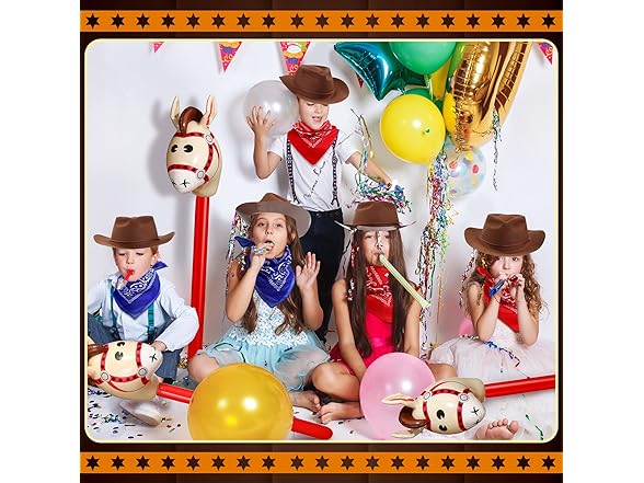 36 Pcs Cowboy Farm Party Costume Set (Open Box)