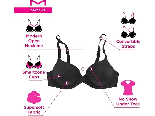 Maidenform Women (36D) Demi Underwire Bra