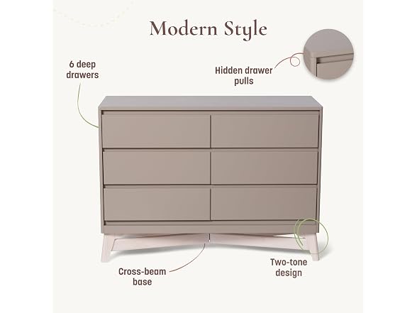 Little Seeds Pala 6-Drawer Dresser