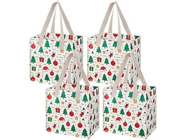 $10.99, Was $29.99, 63% Off! VENO 4 Pk Reusable Grocery Bags, 8.7 Gal dealfomo