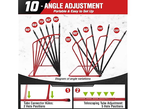 ZEALFEEL Soccer Rebounder Net