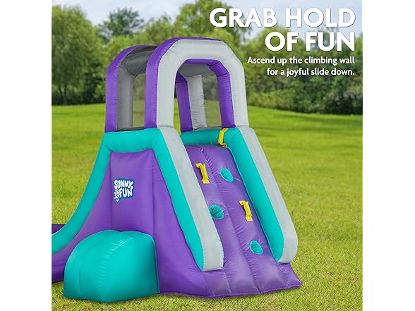 Sunny & Fun Inflatable Single Ring Water Slide Park