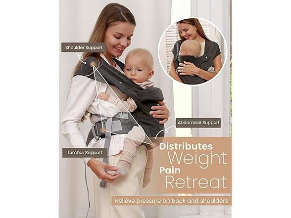 TSRETE Baby Carrier With Lumbar Support