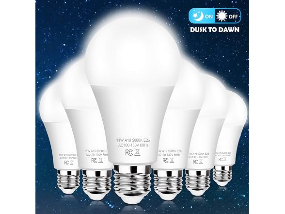 Brightever 11W A19 LED Light Bulbs 5000K