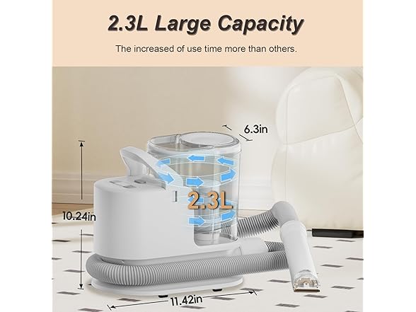 Whall TSA008 Whall Pet Vacuum Suction Clipper - Low Noise 3 