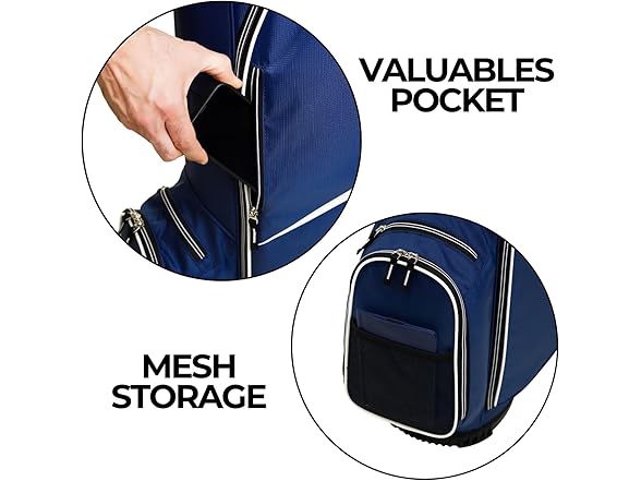 Izzo Ultra Lite Golf Cart Bag, Navy