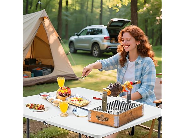 Outspurge 34" Portable Square Folding Table