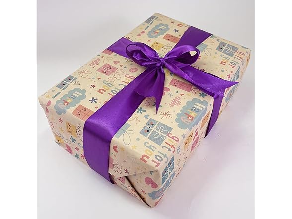 MEYIART 25Yards 1-1/2 inch Wide Purple Satin Ribbon