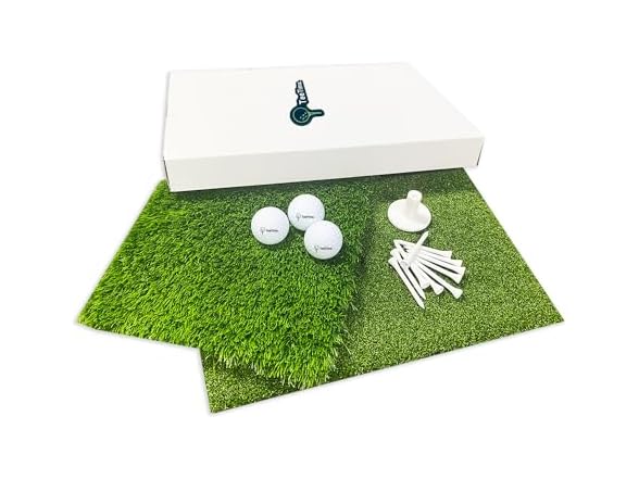 TeeTime Golf Dual-Surface Training Mat Pack