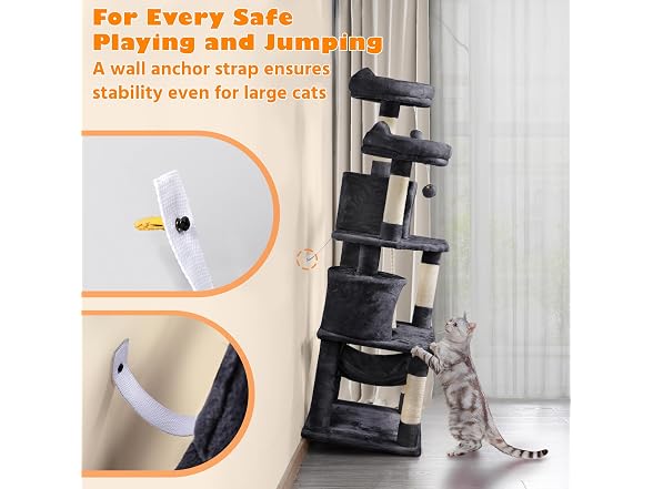 Yaheetech 62.5inches Cat Tree