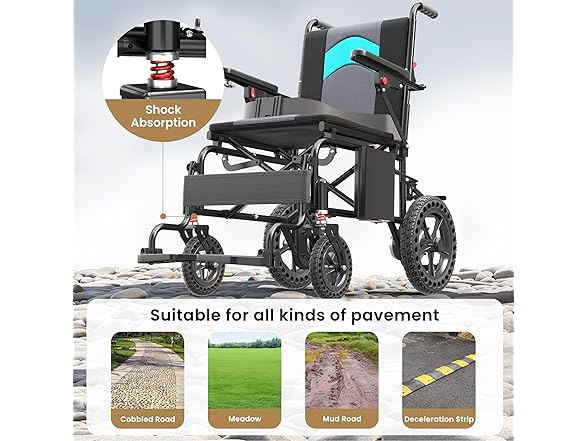 Electric Wheelchairs for Adults Lightweight 38lbs, Foldable Motorized Wheelchair for Seniors, 15 Miles Long Travel Range, All Terrain Portable Power Wheelchair Support 350 lbs(18.5 Inch Wide Seat) (Open Box)