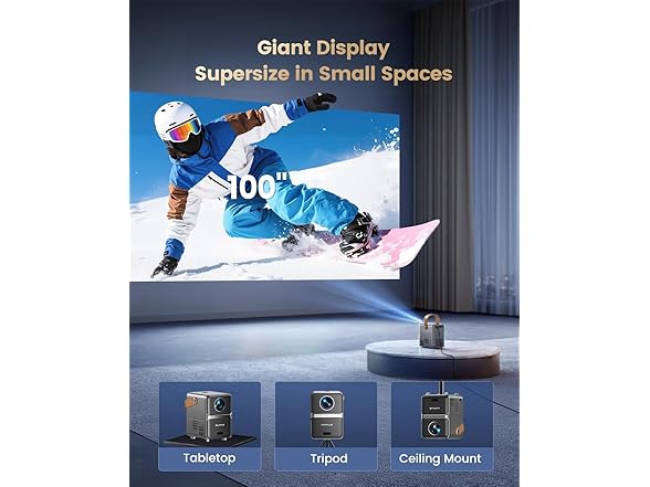 WiMiUS Smart Portable Projector