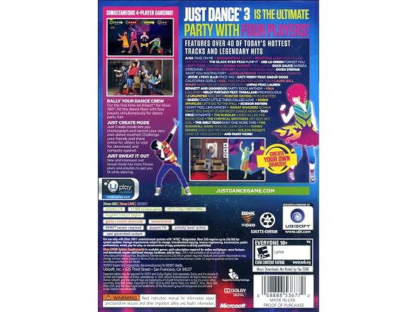 Just Dance 3 with Bonus Tracks