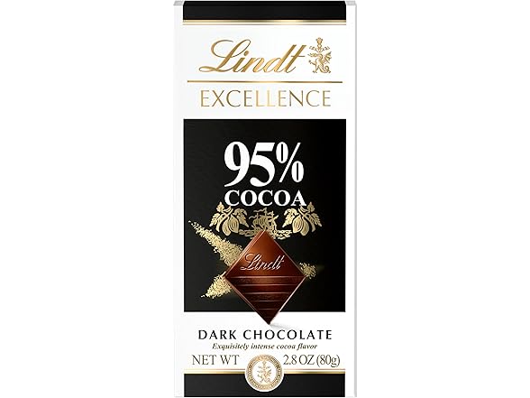 1CT Lindt 95% Cocoa Excellence Bar, 3.5 oz.