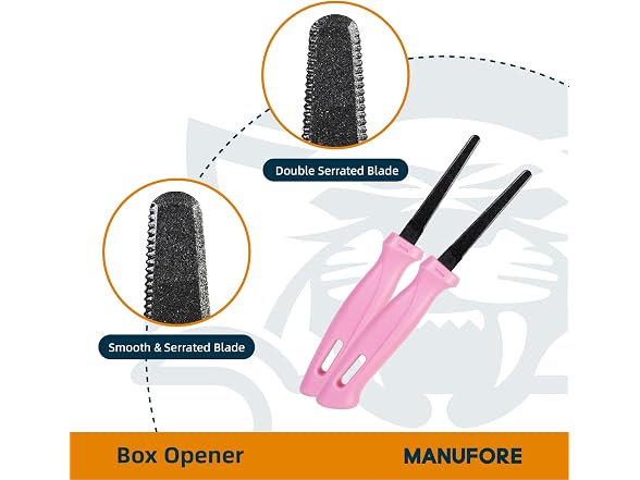MANUFORE Safety Cardboard Cutter 2Pk